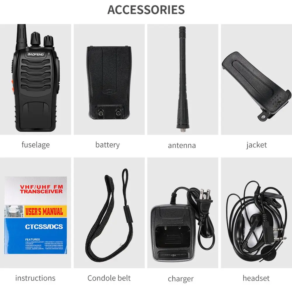 2 шт. Baofeng BF 888S иди и болтай Walkie Talkie “иди 5 Вт ручной Pofung Bf 888s UHF 400 470 МГц 16CH
