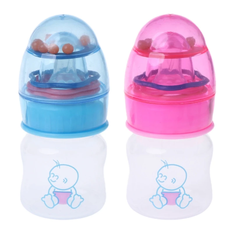 

60ml Baby Bottle Silicone Nipple Pacifier Feeder Milk Water Newborn Safe Nursing