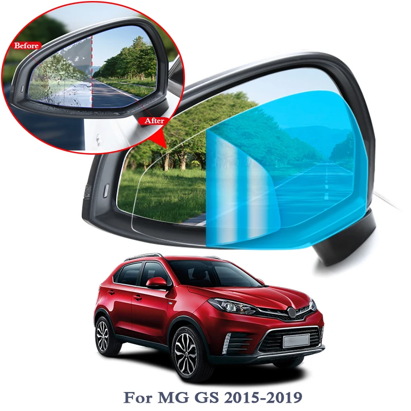 

2PCS Anti Fog Car Mirror Window Clear Film Car Rearview Mirror Protective Film For MG GS ZS MG6 2015-2019 Waterproof Car Sticker