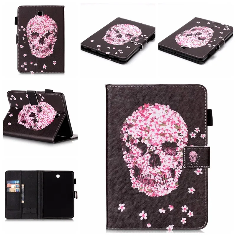 For Samsung Galaxy Tab S2 8.0 SM-T710  T715  T713 T719 Case Stylus Holder Wallet Smart PU Leather Smart Card Slots Flip Cover (6)