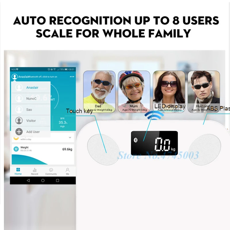 Новые Bluetooth APP умные весы научный вес s Pesas напольные весы Ванная комната цифровой баланс подключения весы