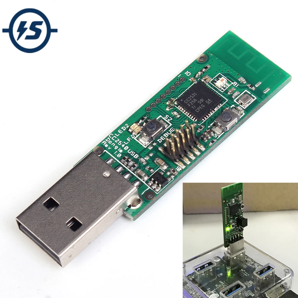 CC2531 USB модуль ZigBee Беспроводной Sniffer голая Плата Анализатор пакетного протокола