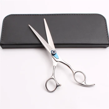 

C9104 7" 19cm 440C Customize Logo Professional Human Hair Scissors or Pets Grooming Shears Cats Hair Styling Tool Cutting Shears