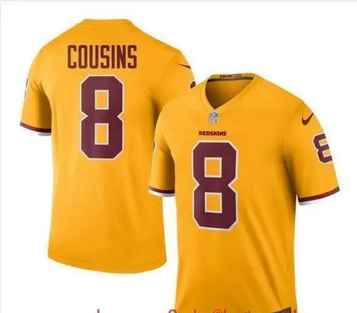 2016 Rush Ограниченной мужская Washington Redskins 8 # Кирк Cousins24 Джош Норман Золотого Цвета