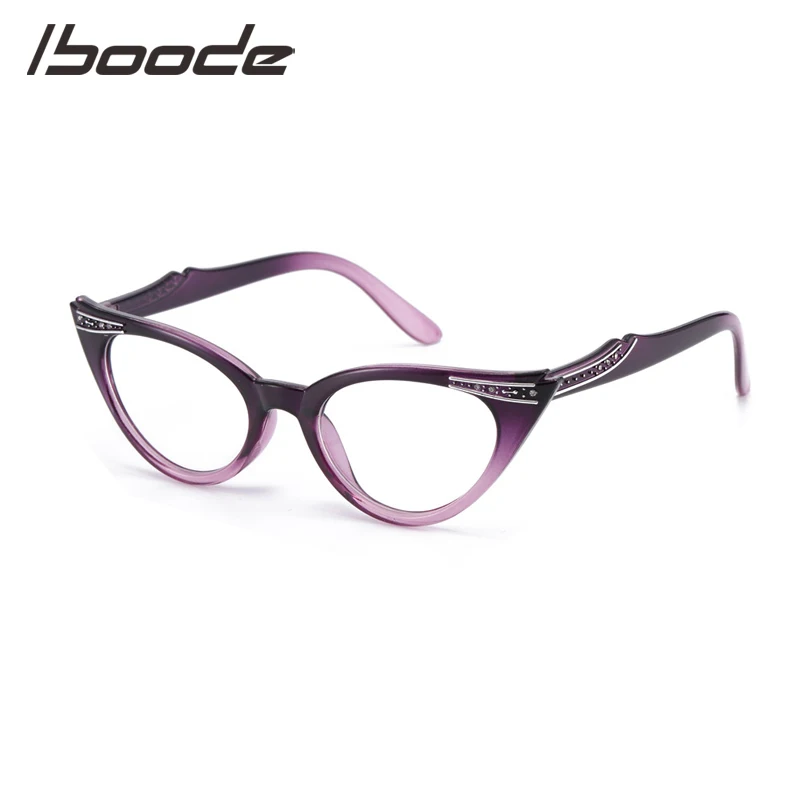 

IBOODE Cat Eye Reading Glasses Women Men Presbyopic Eyeglasses Female Male Hyperopia Eyewear Unisex Optics Diopter Spectacles