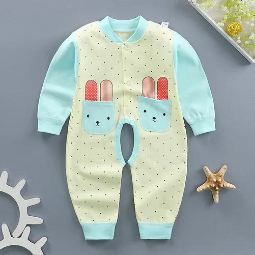 Для маленьких девочек Ползунки для новорожденных Sleepsuit цветок Детские комбинезоны одежда для малышей с длинным рукавом для новорожденных комбинезоны пижамы Feng70 - Цвет: mondel 22
