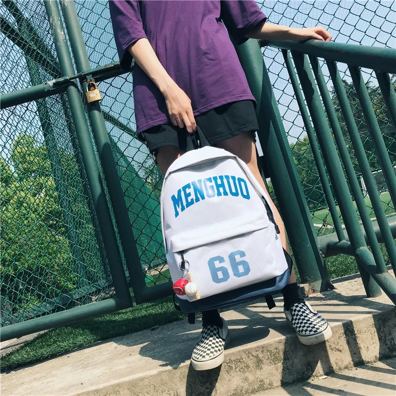 Menghuo 2018 Fashion Backpack Women Leisure Travel Rucksacks for Girls Teenager Cool Shoes Pendant Cute School Bag Men Backpacks (28)