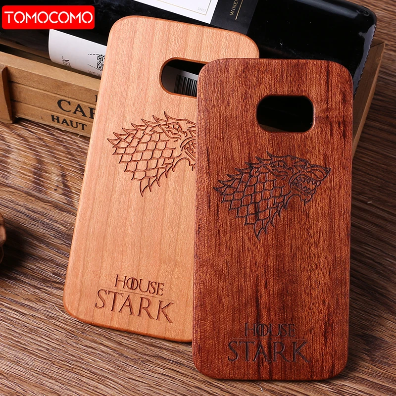 

TOMOCOMO For iPhone 5 5S 6 6S 7 7Plus 8 8Plus X XS Max Game Thrones Wood Case For SAMSUNG Galaxy S7 Edge S8 plus S9 Fundas
