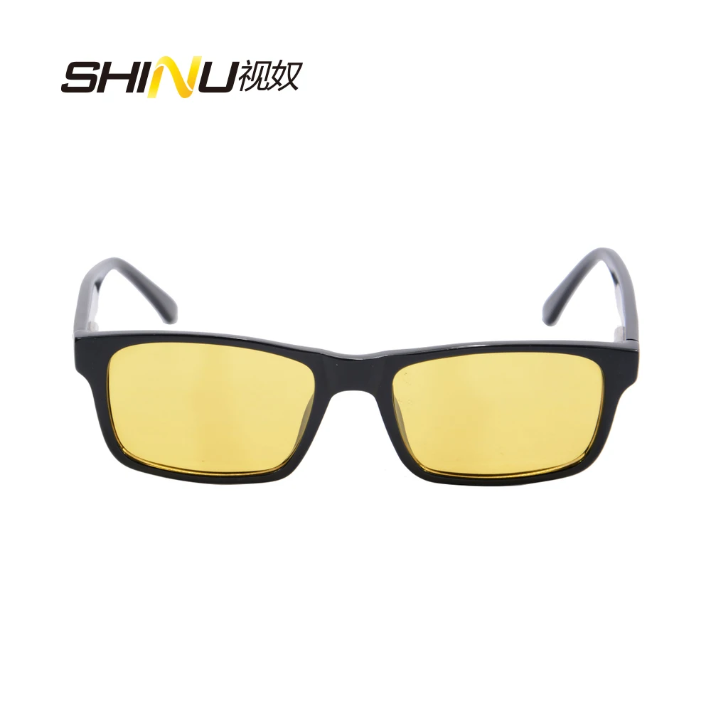 Антибликовые очки для вождения, желтые линзы, очки ночного видения для женщин и мужчин, компьютерные очки с защитой от синего излучения, игровые очки SH009