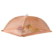 1 шт. квадратный сетчатый экран зонтик пищевая сетка покрывало палатки многоразовые и складные 48x68 см для пикника/барбекю-держать вне мух, Жуков