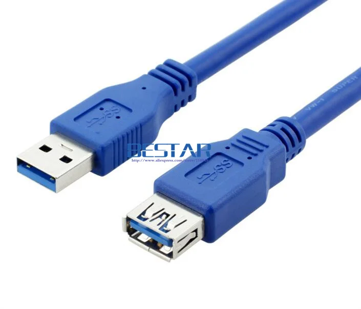 200 шт./лот) USB 3,0 A Male AM to USB 3,0 A Female AF USB3.0 удлинитель 0,3 м 0,6 м 1 м 1,5 м 1,8 м 3 м 5 м