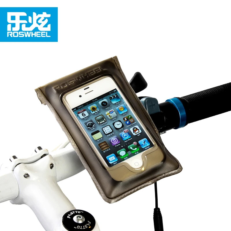 ROSWHEEL bike phone bag bicycle handlebar bag for iphone 4 4 s full