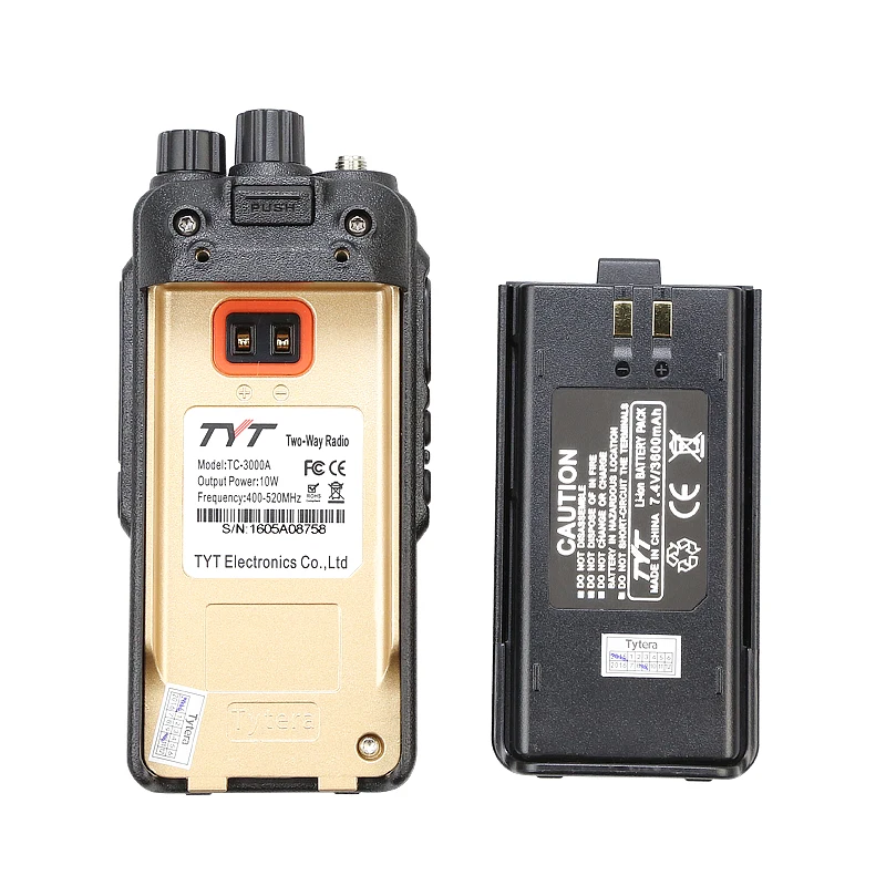 Бесплатная доставка TYT Walkie Talkie TC 3000A UHF 400 520MHz 10W Максимальная мощность портативный