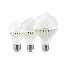 Pir モーションセンサーナイトランプ E27 赤外線ボディ 5 ワット 7 ワット 9 ワット 12 ワット 220 220V EU 標準浴室階段ナイト緊急ナイト LED 照明(China)