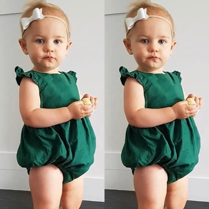 One piece Newborn Baby Boy Girl Bodysuit Outfits Summer Clothes