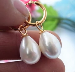 

Hot sell Noble- hot sell new - shitou 00478 WHITE DRIP FRESHWATER PEARL DANGLE EARRING