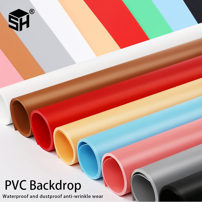 

Solid Color Matt Frosted PVC Background Plate 3PCS 43*60cm Photography Backdrop Background Cloth Waterproof Anti-wrinkle