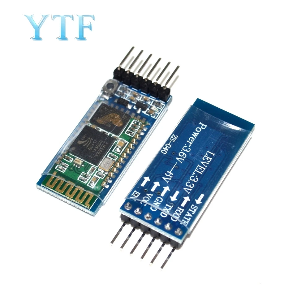 

HC-05 Bluetooth serial adapter module from one group CSR 51 microcontroller