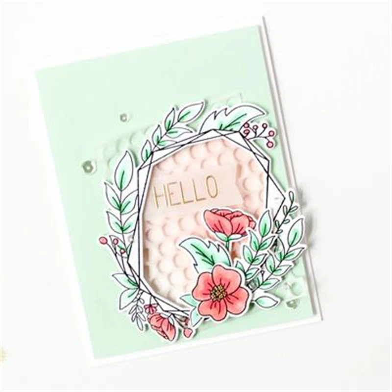 

Naifumodo Flower Frame Metal Cutting Dies for Scrapbooking Floral Leaves Plant Craft for Cards Making Die Cut Album Embossing