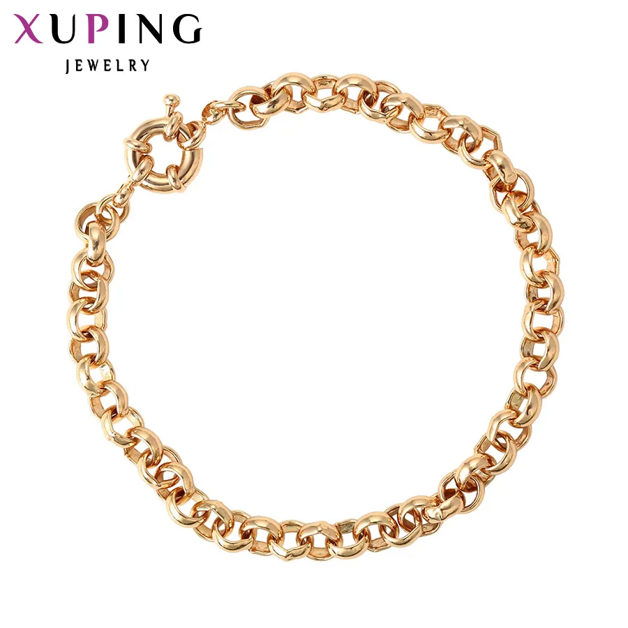 

11.11 Xuping New Style Bracelet Jewelry Gold Color Plated With Environmental Copper for Women Mother's Day Gift S92-75413