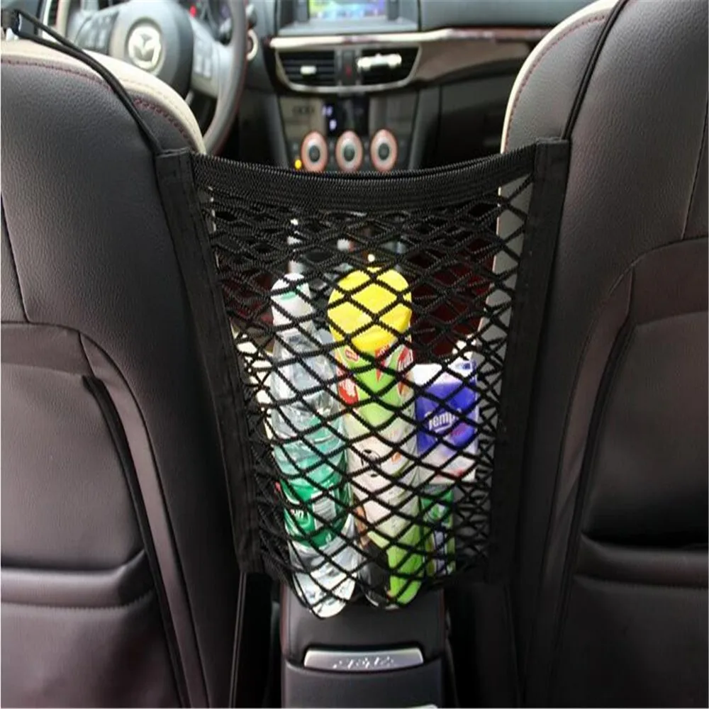 

Car Styling Car Organizer Seat Back Storage Elastic Car Mesh Net For Toyota Tacoma Tercel Tiara Van Venza Yaris Hiace Prius V