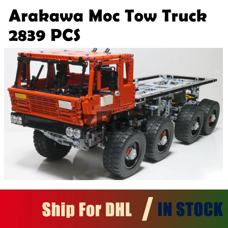 

Model Building 23012 2839PCS Arakawa Moc Tow Truck Toys hobbies Blocks set Compatible with lego technic Series 813 for children