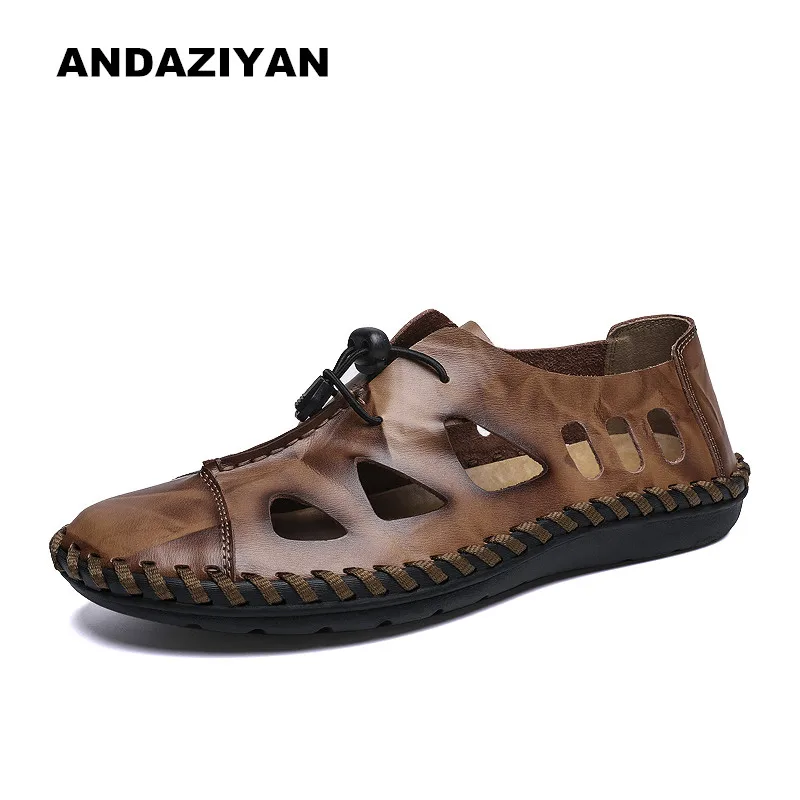 

2019 summer new style sandals breathable hole outdoor men shoes