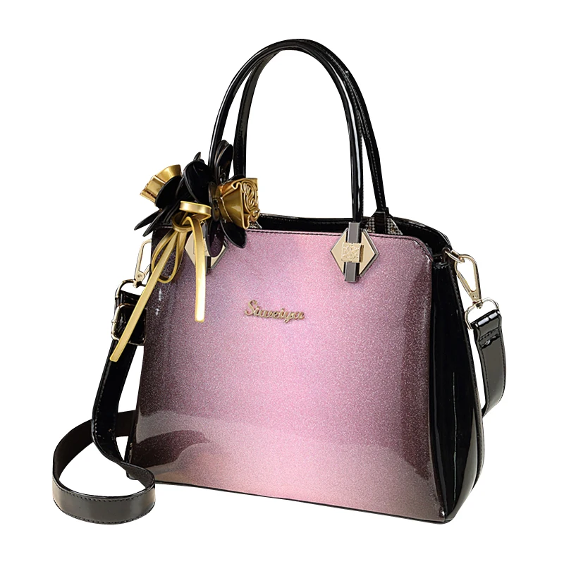 

New fashion high quality patent leather female handbag shoulder clutch bag ladies office work bags handbags women famous brands