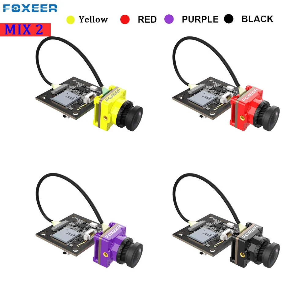 

Foxeer Mix 2 1080P 60fps DVR HD Recording Mini FPV Camera Low Latency FOV 155 Degree No Freeze For RC Drone