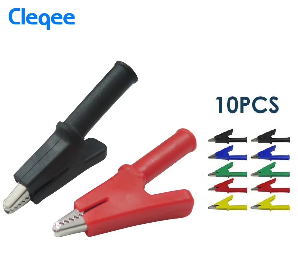 Cleqee P2002 10 шт 5 цветов 380В 20А зажимы челюстного типа крокодил Джек тест безопасности