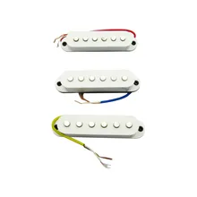 Musiclily sola bobina 48mm cuello 50mm medio 52mm puente para Fender Stratocaster Strat ST piezas de guitarra reemplazo