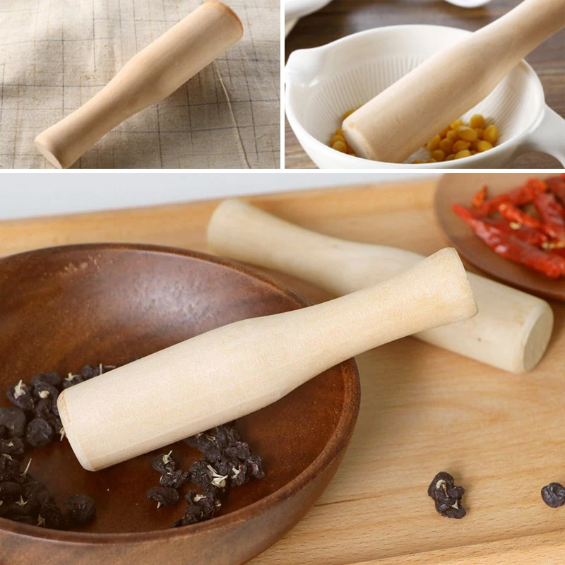 

Sale Medicine Practical For Only Organic Kitchen Accessories Wood For Garlic Environment Friendly Grinding Rod Promotional