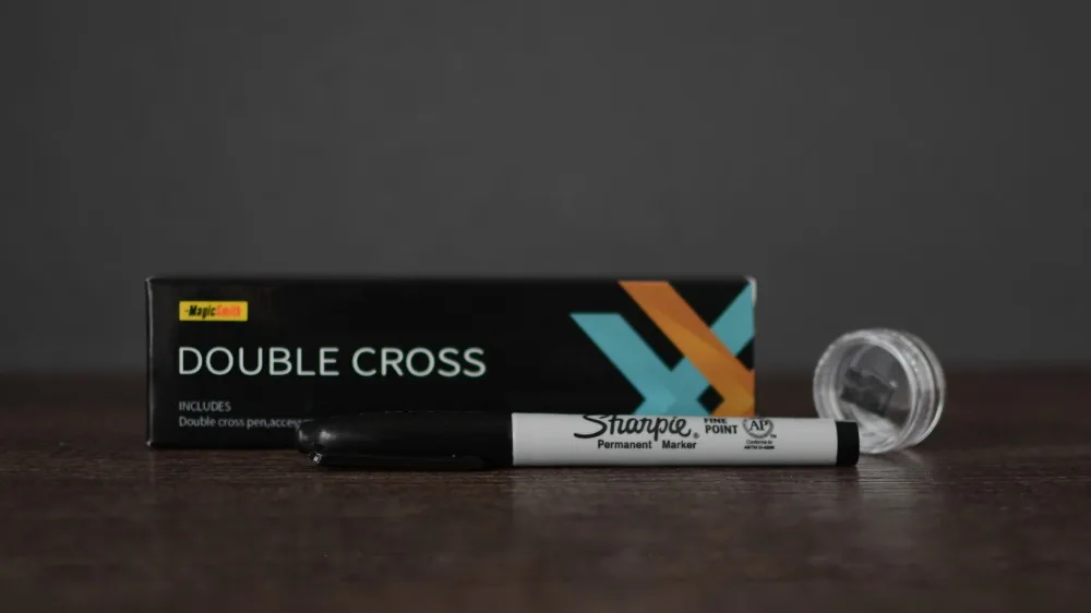 

Mark Southworth's Double Cross Magic Trick Fun Close Up Magie Illusion Gimmick Props X Transfer Magia for Professional Magicians