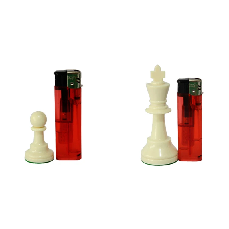 International Standard Chess Game Set Competition King 97mm Large Plastic Chess Set Chessboard 4 queen Board Games qenueson