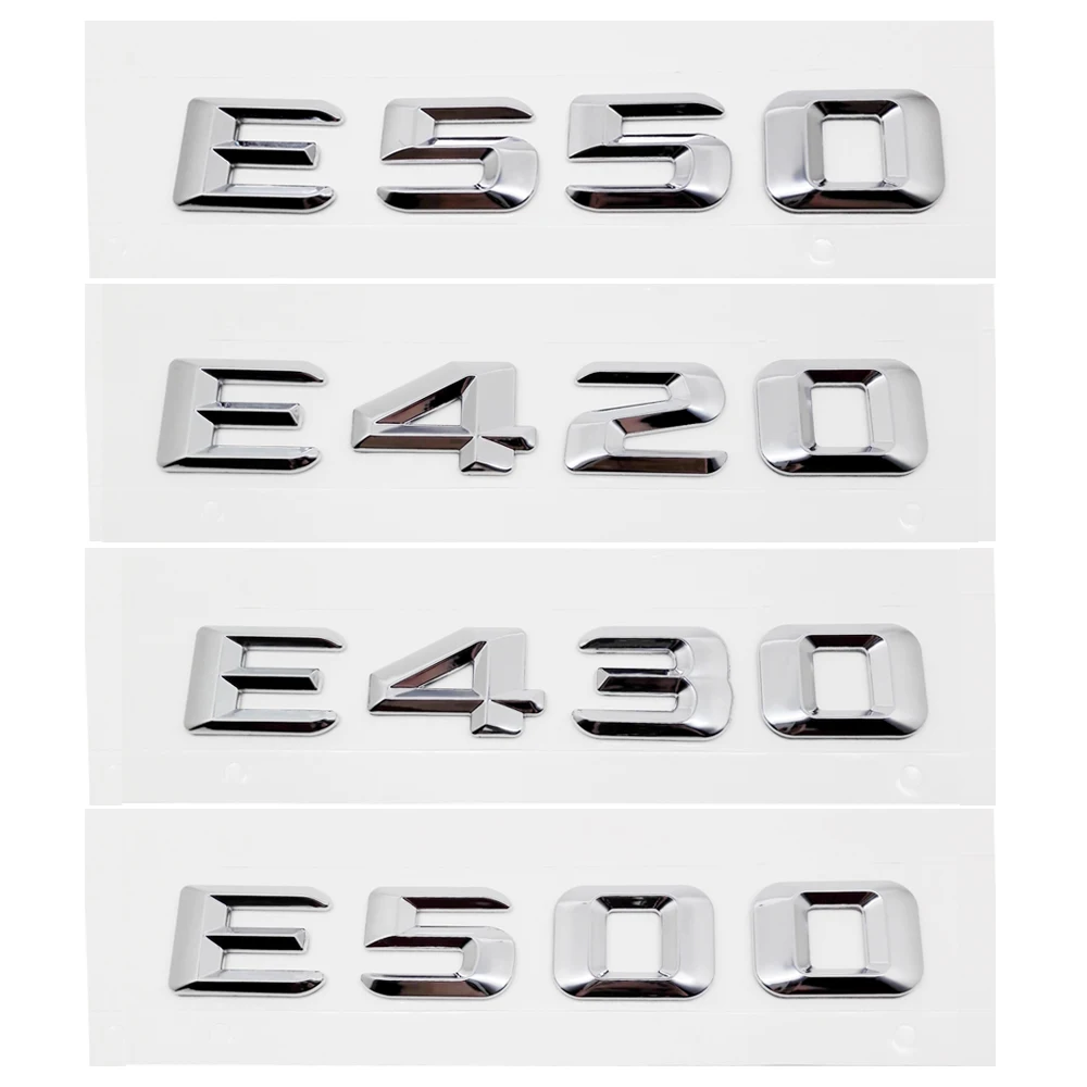 

Car Modification for Mercedes Benz Tail Vehicle Sticker E350L E400L E420 E430 E500 E550 W210 W211 W205 Trunk Number Emblem Badge
