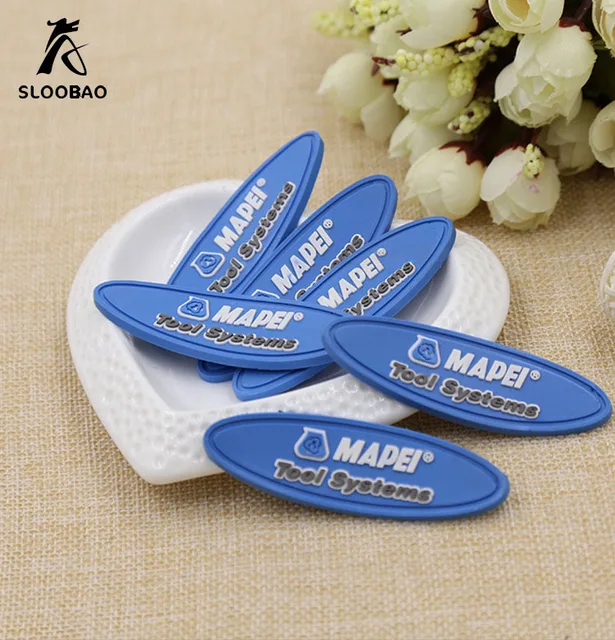 Plastic label customized wholesale design different fashion rubber