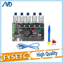 MKS Gen V1.4 control board + 5PCS TMC2130 V1.0 And Heatsink stepper motor compatible with Ramps1.4/Mega2560 R3 3D printer parts