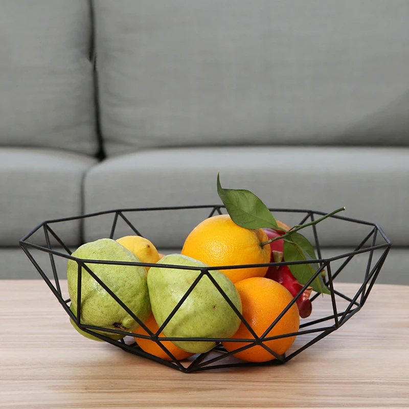 Rotazione pieghevole Cesto di frutta Decorativo moderno Supporto per frutta Portaoggetti Cucina Ciotola da frutta con design unico e acciaio inossidabile antiruggine per uva arancione 