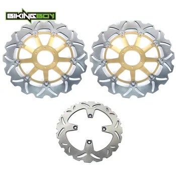 

BIKINGBOY For Honda VFR 750 F 94 95 96 97 98 VFR750F Front Rear Brake Discs Rotors Disks 296mm 256mm Full Set Motorcycle