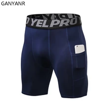 GANYANR колготки для бега для мужчин Йога Баскетбол Компрессионные шорты спортивные Леггинсы спортивный Быстросохнущий тренировочный Футбол Теннис сексуальные