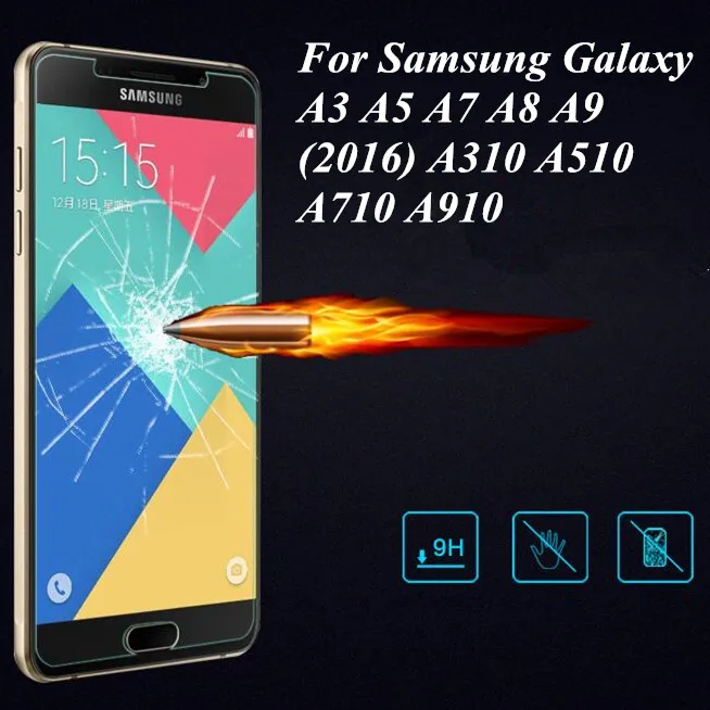 Закаленное стекло для Samsung Galaxy A3 A5 A7 A310 A510 A710 A910 J330 J530 J730 2017 защита экрана 2015 2016J1 J3 J5
