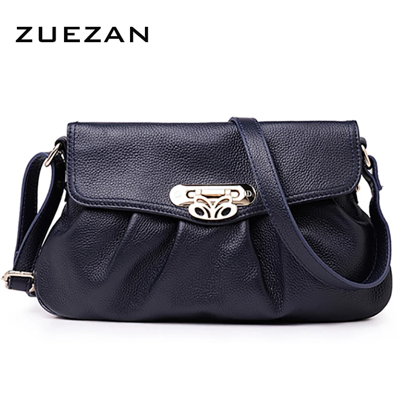 

100% Natural Cowhide Bag, Women GENUINE LEATHER Shoulder bag, REAL Cow'S Skin Crossbody Bags, Stylish Flap handbag B389