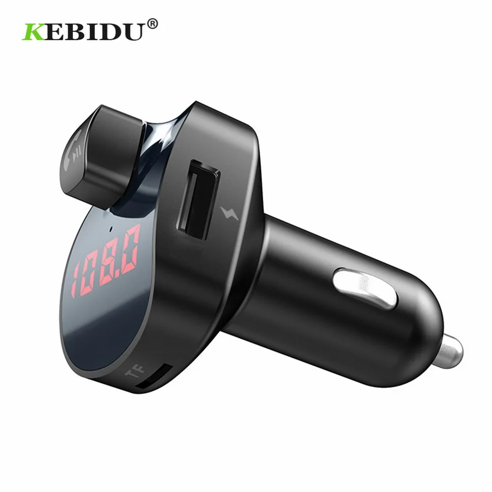 Автомобильное зарядное устройство KEBIDU с двумя USB портами Bluetooth 4 2 автомобильный