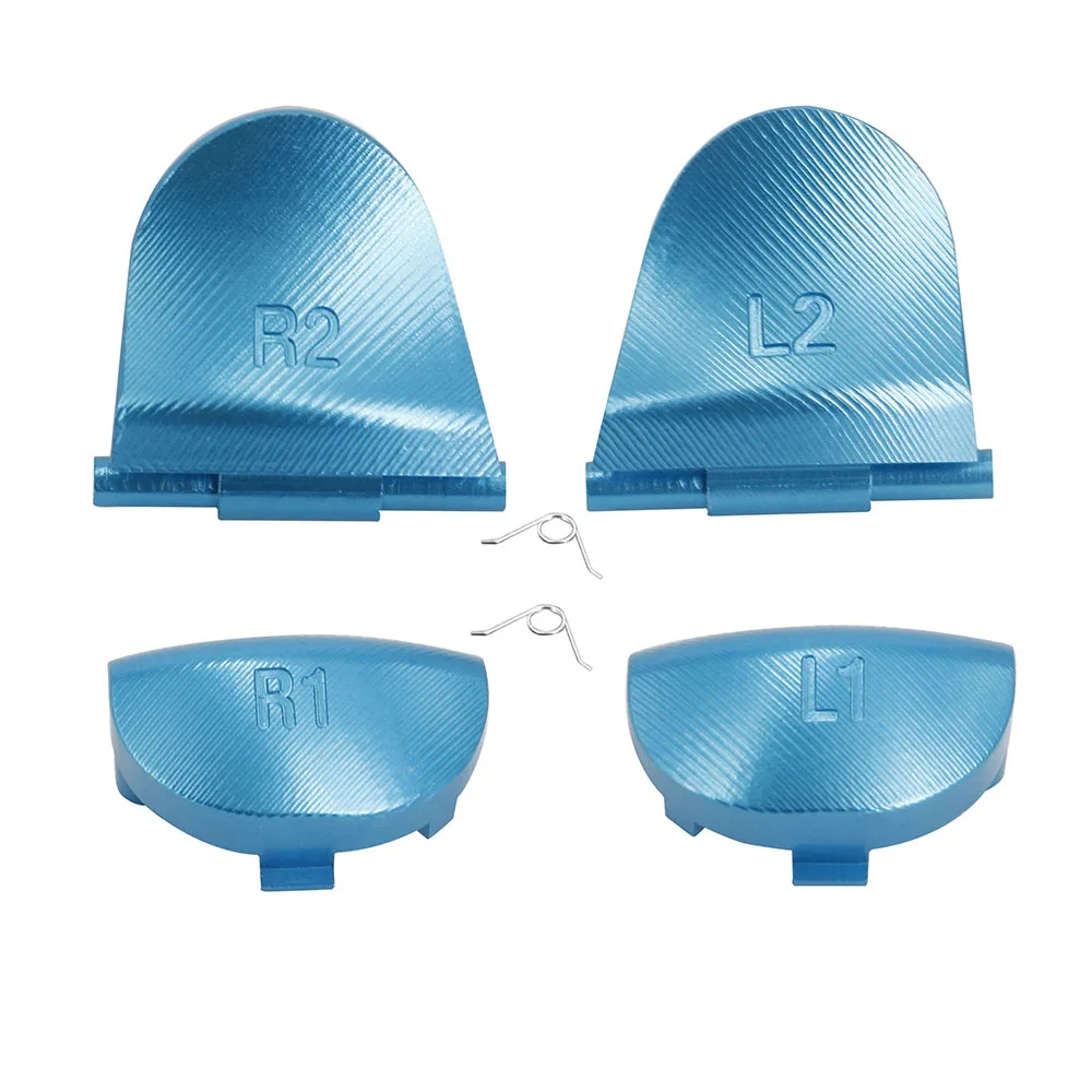 Aluminum Metal Alloy L2 R2 trigger & L1 R1 triggers buttons for PS4 Controllers Joystick Replacement accessory-1