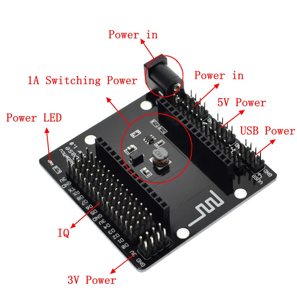 1 шт. Great IT NodeMcu подходит для Node MCU база ESP8266 ESP-12E тестирование DIY макет базовый тестер подходит для NodeMcu V3 для Arduino IDE