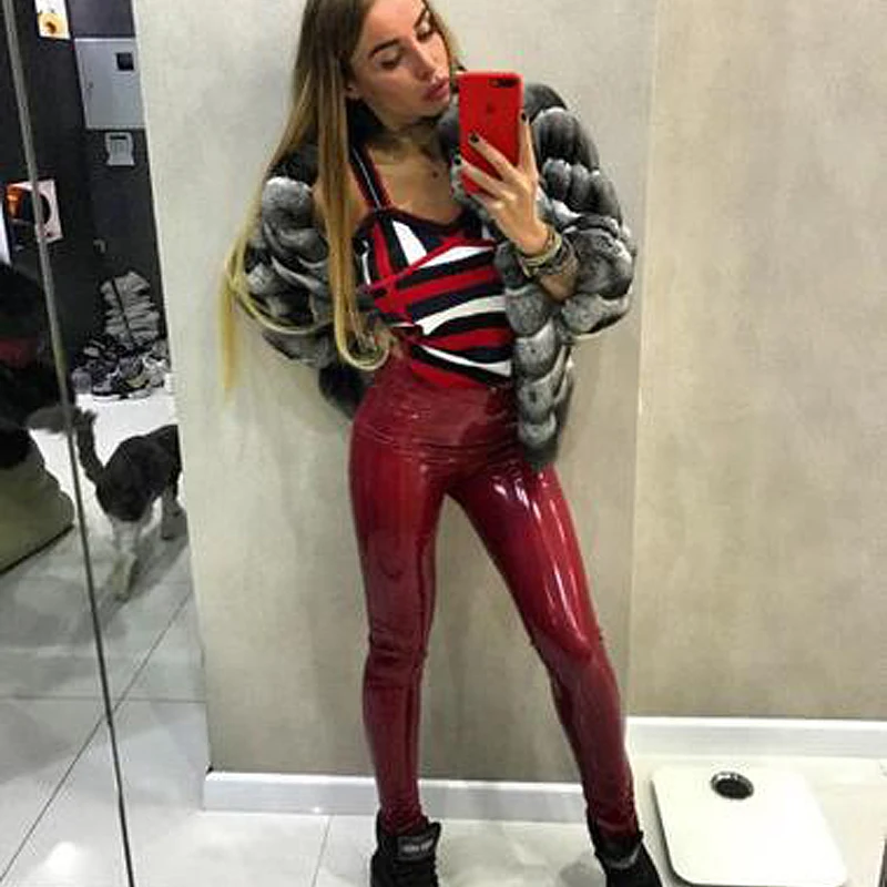 2019 PU Leather Pants Ladies High Waist Elastic Waist Hip Black Sexy Female Weight Loss Leggings Stretch Slim Pencil Pants 2019 PU Leather Pants Ladies High Waist Elastic Waist Hip Black Sexy Female Weight Loss Leggings Stretch Slim Pencil Pants