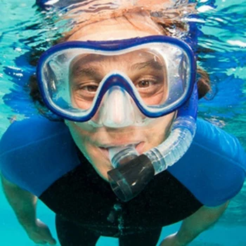 

Diving Mask Snorkeling Set Liquid Silicone Scuba Diving Equipment Dry Snorkel 105+s18
