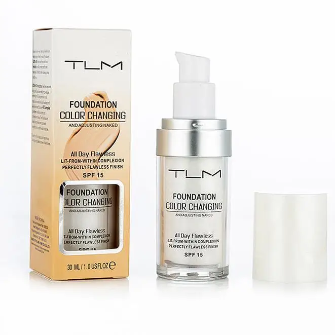 30 мл TLM меняющий Цвет основа для макияжа лица телесный консилер тональное средство для кожи