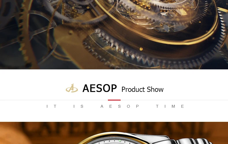 AESOP автоматические механические часы Мужские Роскошные наручные сапфировые светящиеся водонепроницаемые часы мужские наручные сапфировые часы relogio masculino