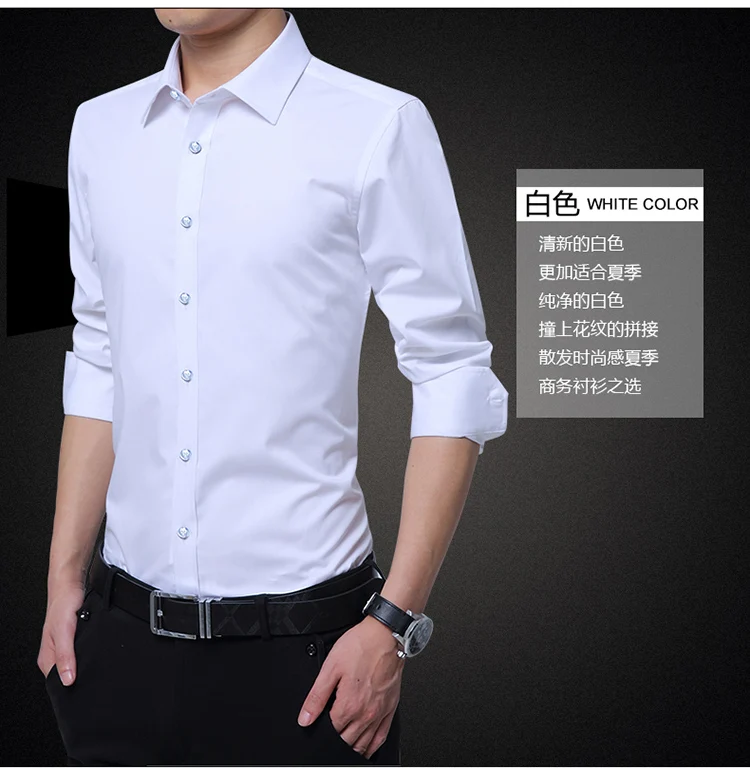 Men's Remarkably Attractive Full Sleeve Shirt Display White